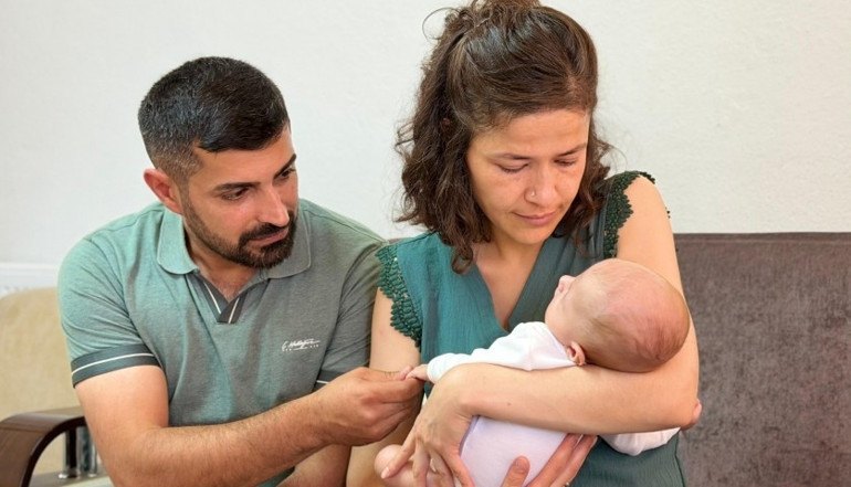 1 aylıkken kanser teşhisi konulan minik Kaan için aile hekimlerden destek bekliyor