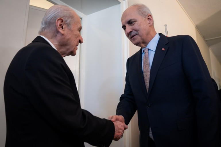Terörsüz Türkiye süreci | Meclis Başkanı Kurtulmuş, MHP lideri Bahçeli’yi ziyaret etti