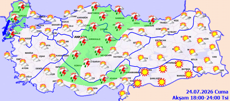 Yarına dikkat Çok kuvvetli yağış kapıda... 35 il için sarı ve turuncu kodlu uyarı