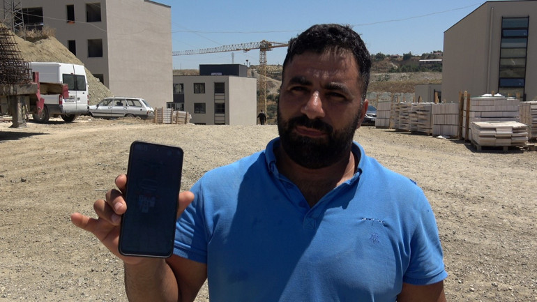  Şantiyedeki motosikleti ittirerek böyle çaldı