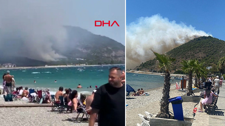 Muğla, Antalya, Balıkesir, Kütahya, Çanakkale ve Yalovada orman yangını Seydikemer, Kumluca ve Edremitte bazı evler tahliye edildi