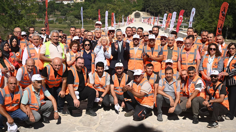 1500 yıllık tarihi köprüsü yeniden hizmete açıldı
