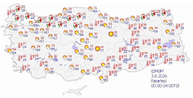 İstanbul dahil birçok ilde yağış ve fırtına uyarısı