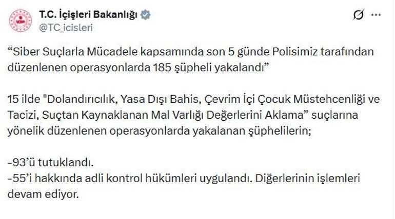  33 organizatör yakalandı