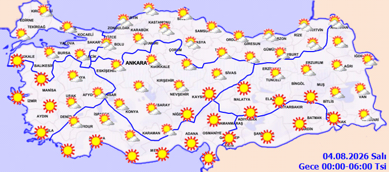 GÜNÜN HAVA DURUMU TAHMİNLERİ İL İL | Bugün (4 Ağustos) hava nasıl olacak İstanbulda yağmur var mı Meteorolojiden 5 ile son dakika sağanak uyarısı