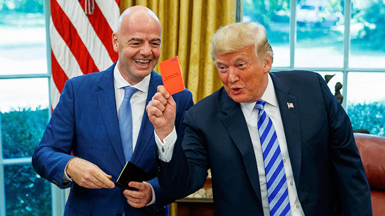 Infantinoyu Trump yaktı
