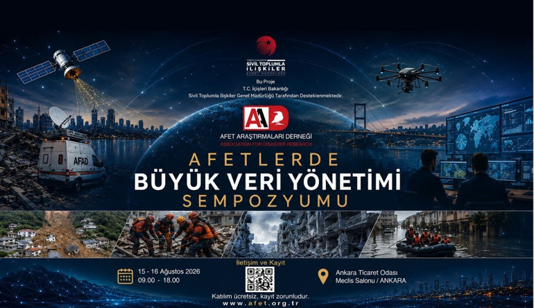Afetlerde büyük veri yönetimi konuşulacak