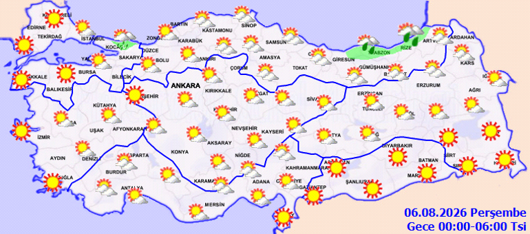 Son dakika hava durumu tahminleri il il | Bugün (6 Ağustos) hava nasıl olacak İstanbul ve birçok ile sağanak yağış uyarısı