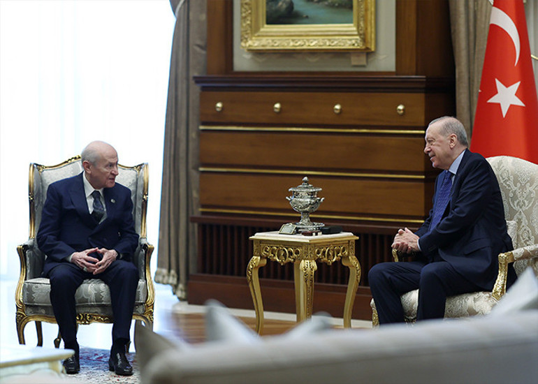 Beştepede kritik zirve Cumhurbaşkanı Erdoğan, MHP Lideri Bahçeli ile görüştü