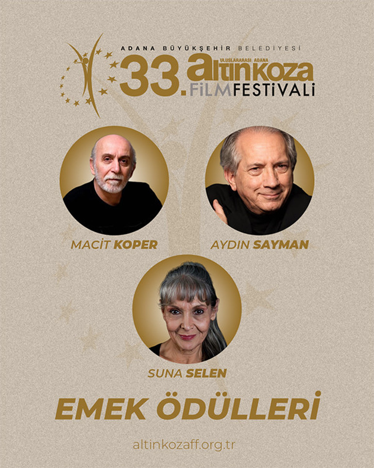 Altın Koza’da Emek Onuru: Orhan Kemal Ödülü Suna Selen, Macit Koper ve Aydın Sayman’a…
