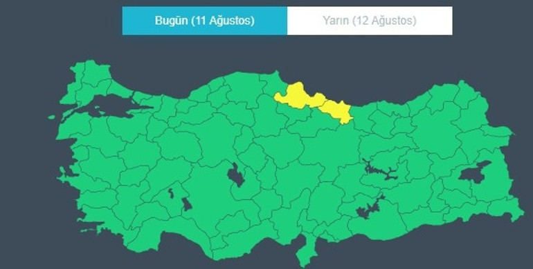Meteoroloji saat verdi: Gök gürültülü yağış geliyor | Kuvvetli yağış ve rüzgar uyarısı: 2 ilde sarı alarm