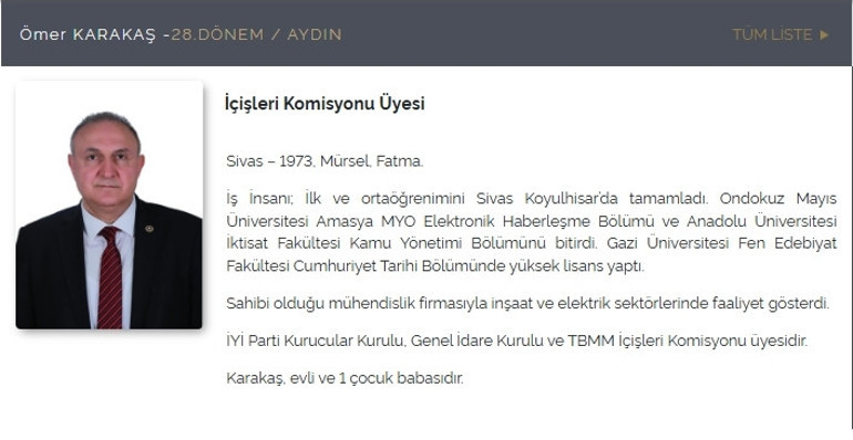 İYİ Parti Milletvekili Ömer Karakaş partisinden istifa etti