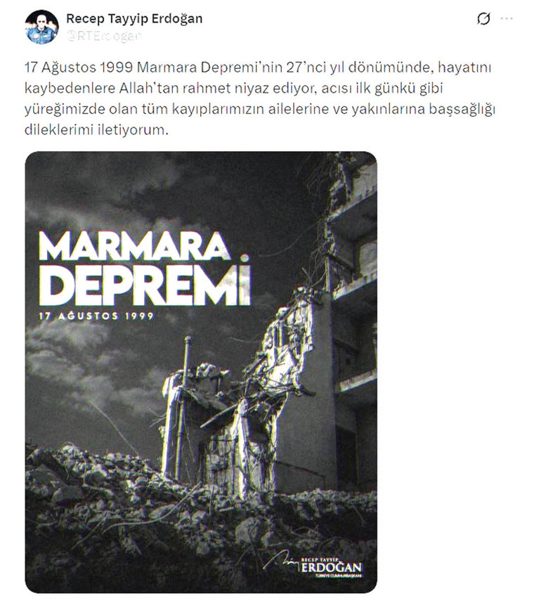 17 Ağustos’un 27. yılı... 03.02’de zaman durdu