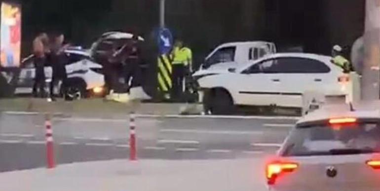 Sarıyerde otomobilin çarptığı yaşlı kadın hayatını kaybetti; kaza anı kask kamerasında
