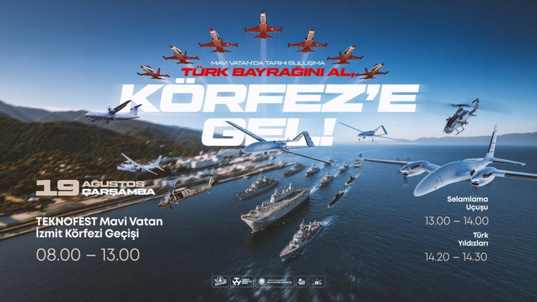 TEKNOFEST Mavi Vatan öncesi gövde gösterisi