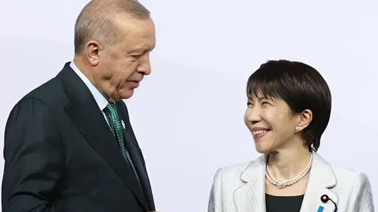 Cumhurbaşkanı Erdoğan, Japonya Başbakanı Takaiçi ile görüştü