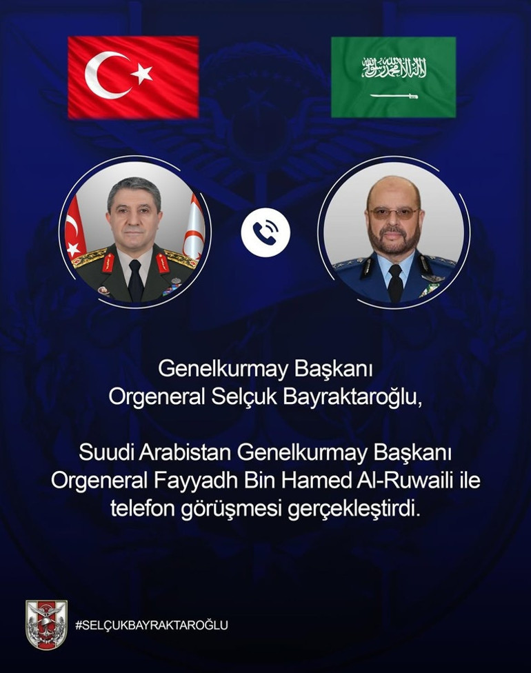 Genelkurmay Başkanı Orgeneral Bayraktaroğlu, ABD, Suudi ve Katar mevkidaşlarıyla görüştü