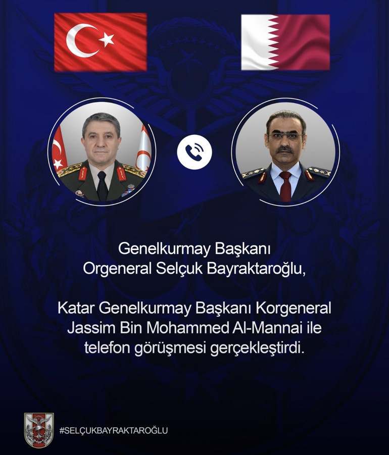 Genelkurmay Başkanı Orgeneral Bayraktaroğlu, ABD, Suudi ve Katar mevkidaşlarıyla görüştü