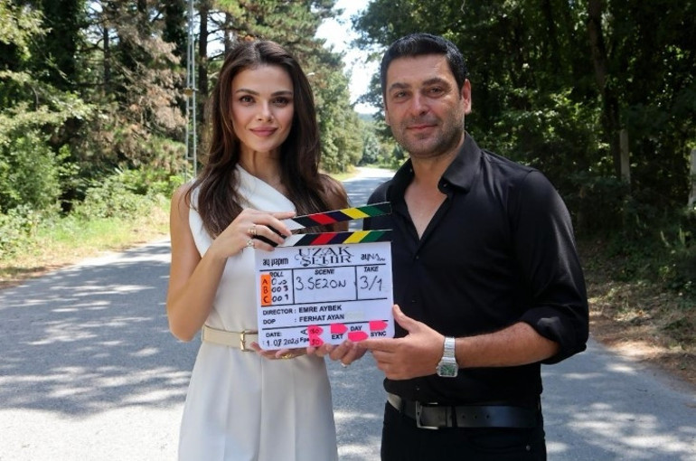 Uzak Şehirde 3. sezon heyecanı... Alya ve Cihandan ilk kareler