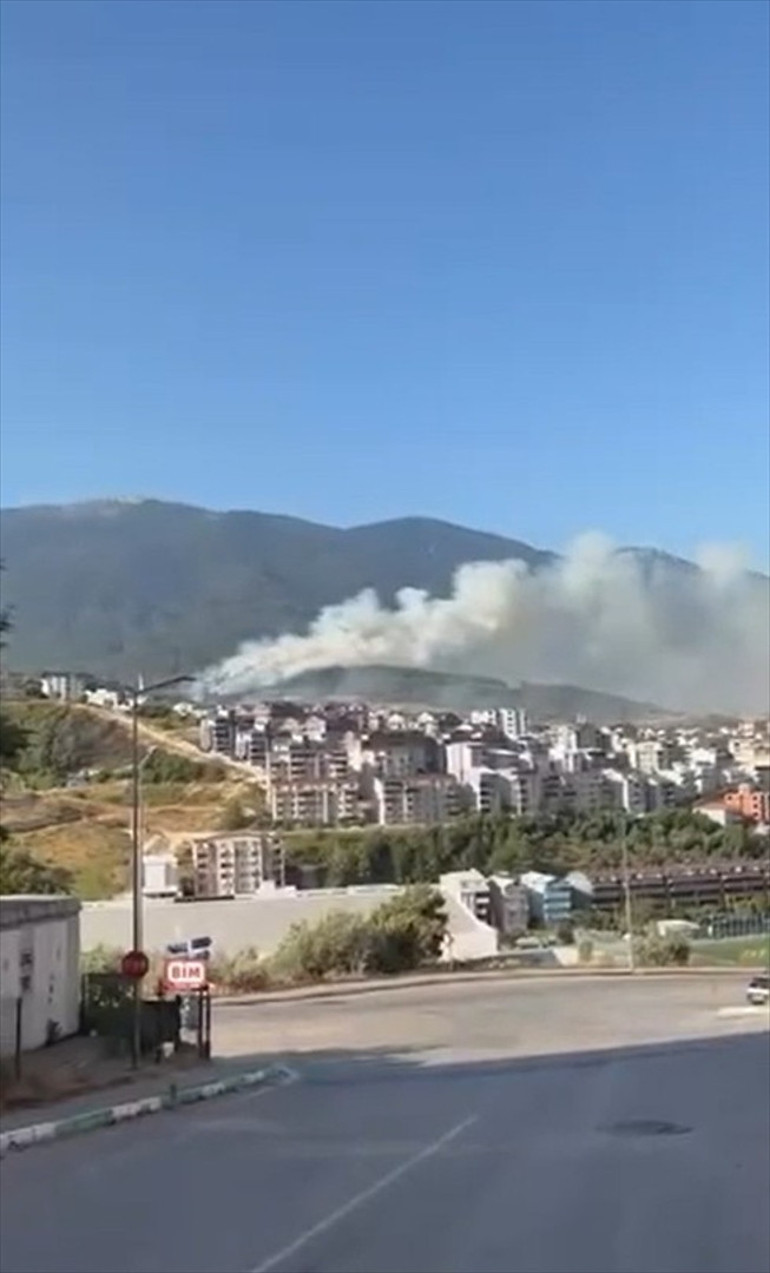 Bursada aynı anda 3 ayrı noktada yangın Alevlere karadan ve havadan müdahale ediliyor