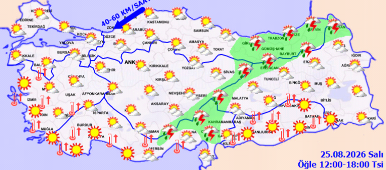 Kuvvetli rüzgara dikkat