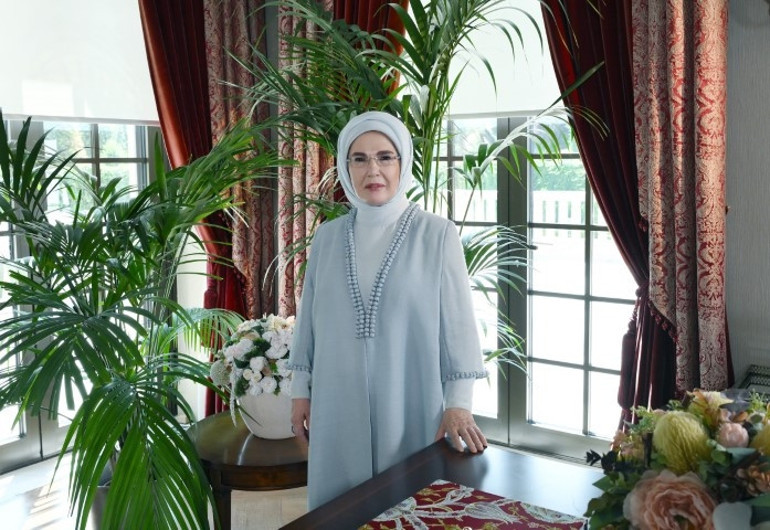 Emine Erdoğandan Kievdeki 6ncı Lider Eşleri Zirvesine video mesaj