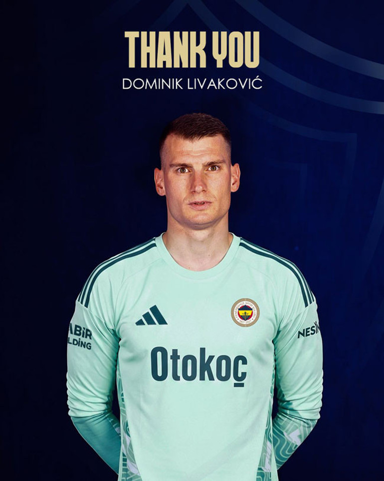 Fenerbahçe, Livakovicin ayrılığını resmen açıkladı