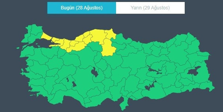 İstanbul dahil 12 ilde sarı alarm | Kuvvetli sağanak ve fırtına etkili olacak
