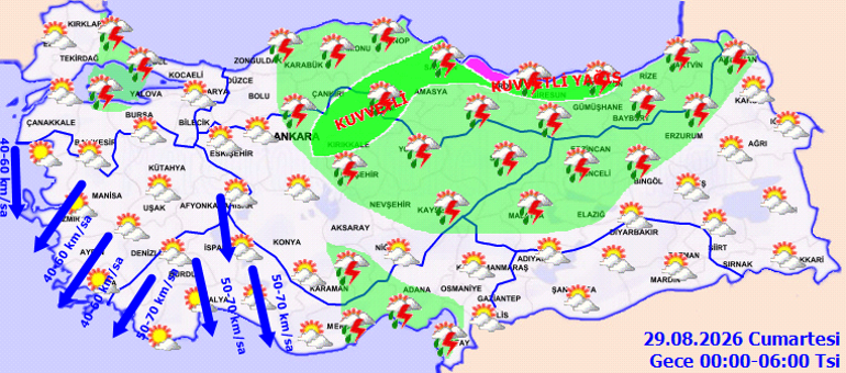 SON DAKİKA BU İLLERE SAĞANAK YAĞIŞ UYARISI | Bugün (29 Ağustos) hava nasıl olacak Hafta sonu yağmur var mı Meteoroloji İstanbul ve birçok ile saat verdi Kuvvetli geliyor...
