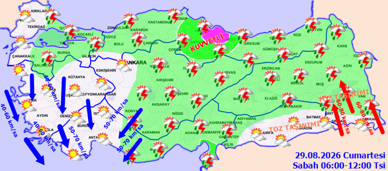 SON DAKİKA BU İLLERE SAĞANAK YAĞIŞ UYARISI | Bugün (29 Ağustos) hava nasıl olacak Hafta sonu yağmur var mı Meteoroloji İstanbul ve birçok ile saat verdi Kuvvetli geliyor...