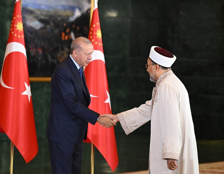 Cumhurbaşkanı Erdoğan, 30 Ağustos tebriklerini kabul etti