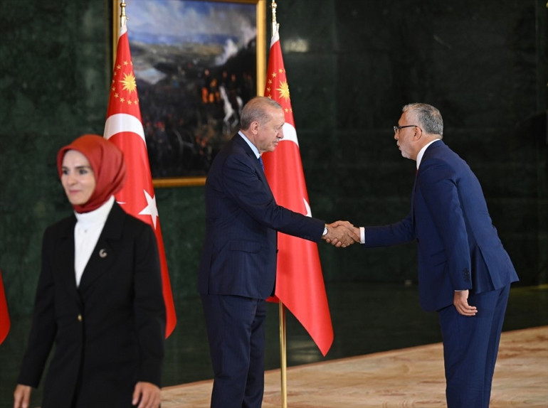 Cumhurbaşkanı Erdoğan, 30 Ağustos tebriklerini kabul etti