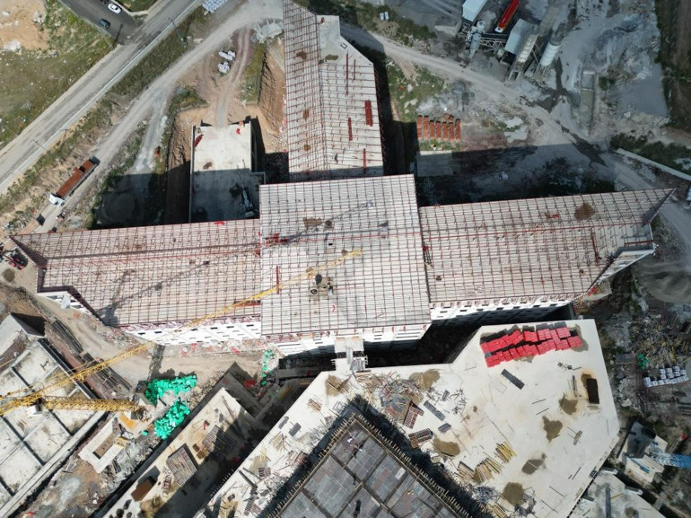 500 yataklı dev hastane yükseliyor Gerektiğinde kapasitesi 2 katına çıkacak
