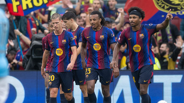 Barcelonadan Galatasaraya gözdağı Şampiyonlar Ligine 5 gollü başlangıç