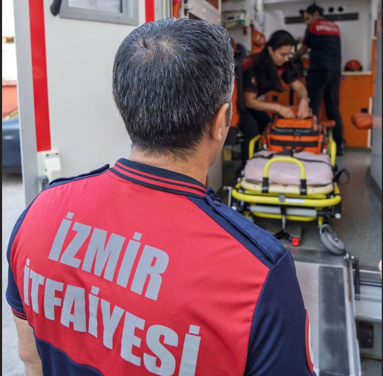 Genç kadının doğumunu itfaiye personeli gerçekleştirdi