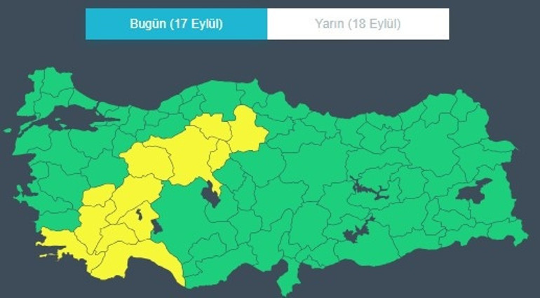 Kuvvetli sağanak ve fırtına geliyor Meteoroloji saat vererek uyardı: Ankara ve İstanbul dahil birçok ilde alarm verildi