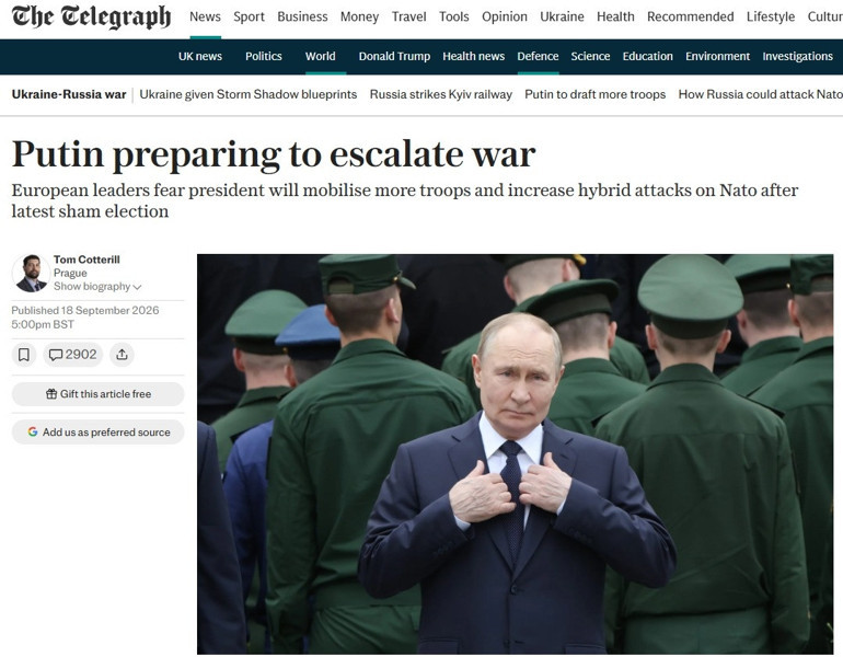 Batıda Putin paniği Gizli hamlesi ortaya çıktı