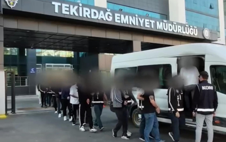 Tekirdağ merkezli 4 ilde operasyon Kurşunlama olaylarına karışan suç örgütü çökertildi: 8 tutuklu