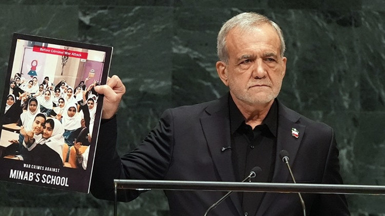 İran lideri Pezeşkiyan New Yorkta rest çekti: Soykırımı işliyorlar bize terörist diyorlar