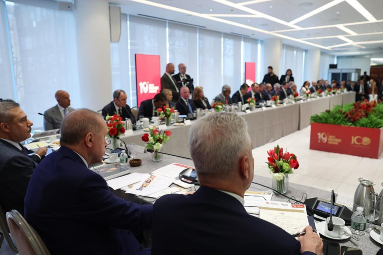 Cumhurbaşkanı Erdoğan, New Yorkta iş adamlarıyla bir araya geldi