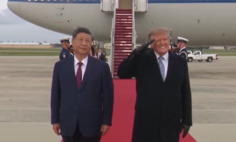 ABDde görkemli karşılama Trumptan gövde gösterisi