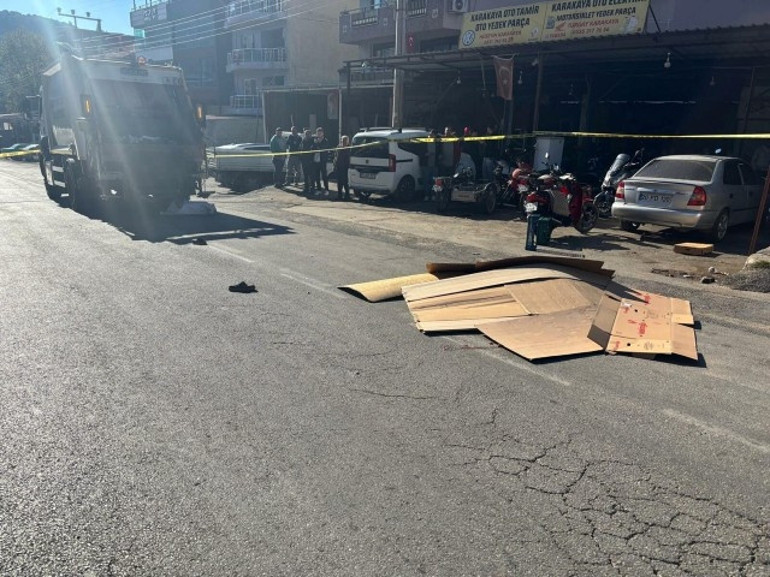 Manisada çöp kamyonunun altında kalan hurda toplayıcısı hayatını kaybetti