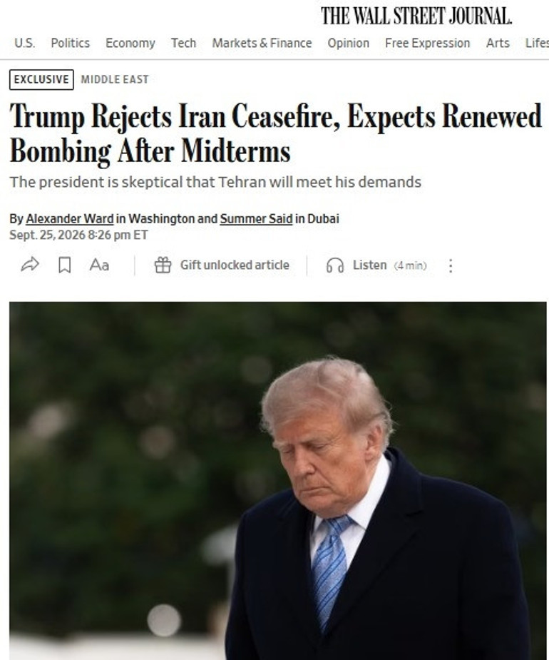 İranın teklifine Trumptan ret: Bombalamaya yeniden başlayacak