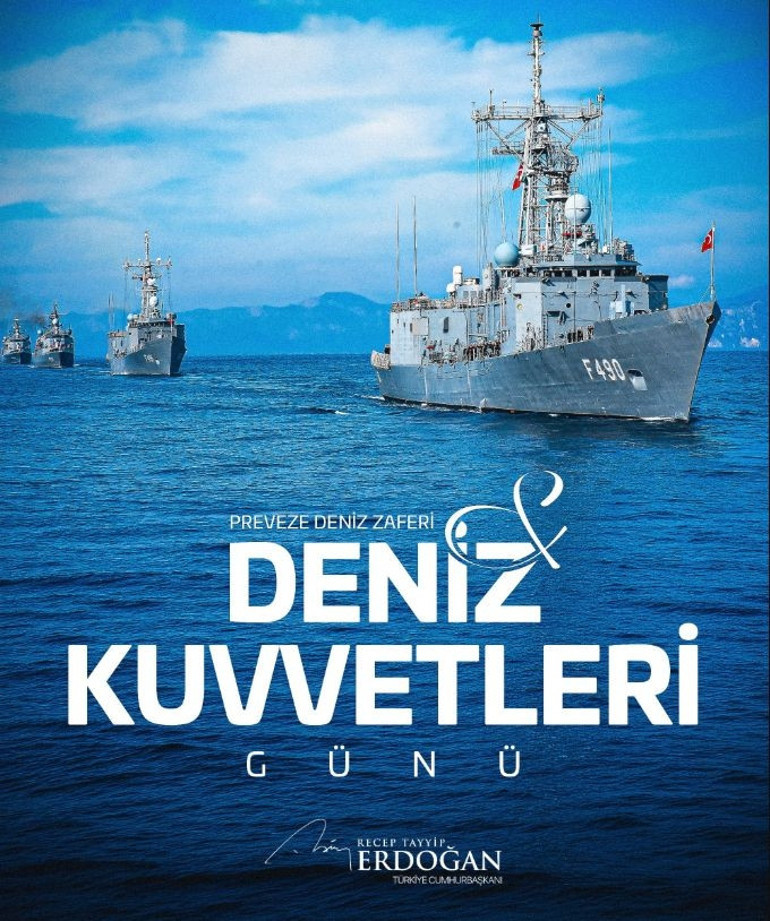 Cumhurbaşkanı Erdoğandan Preveze Deniz Zaferi kutlaması