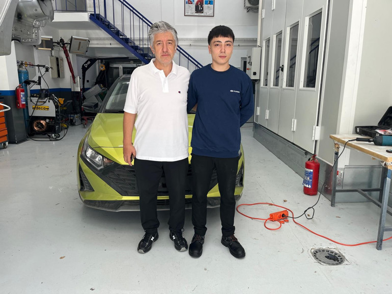 Bağcılar’dan Güney Kore’ye... Hyundai merkezinde boya kaporta eğitimi