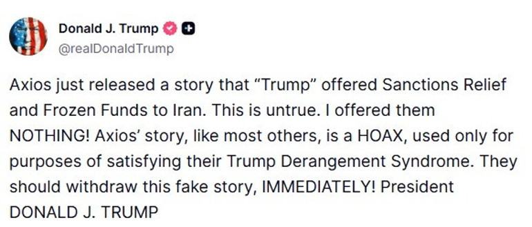 ABD medyasının İran iddiasına Trumptan jet yalanlama