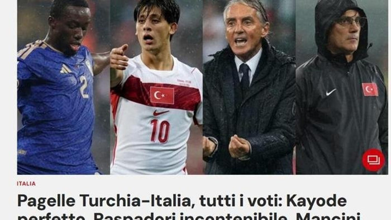 Türkiye-İtalya maçı manşetlerde: Ezici galibiyet Bursada öfke, Eğlendirdi