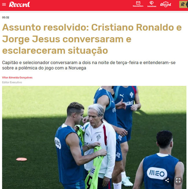 Ronaldo krizi Federasyon Başkanı Kopenhaga uçtu