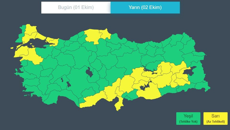 Alarm verilmiş durumda | İstanbul da sarı listede... Uyarılar peş peşe geldi: Dikkatli ve tedbirli olun