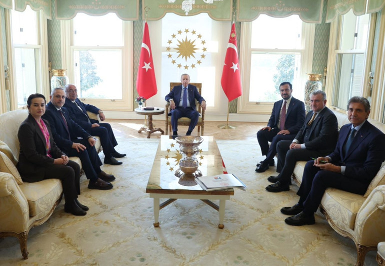Cumhurbaşkanı Erdoğan, Orhan Çerkez ile Sacit Terziyi kabul etti